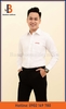 Mẫu Áo Sơ Mi  Nam Trắng Công Ty LightNing - Bamboo Uniform