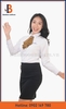 Mẫu Áo Sơ Mi Nữ Màu Trắng Cơ Bản - Bamboo Uniform