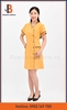 Mẫu Đầm Spa Vàng Nâu - Bamboo Uniform