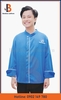 Mẫu Áo Bếp Nam Xanh Dương Viền Trắng - Bamboo Uniform