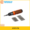 Tay vặn vít dùng pin + 14 mũi vít Black&Decker A7073TW