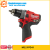 Máy khoan động lực Milwaukee M12 FPD-0