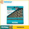 Bộ 19 mũi khoan kim loại HSS Total TACSD0195