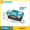 Hộp nhựa đựng công cụ khóa kim loại 20 inch Total TPBX0202