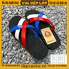 Dòng Dép 3quai màu cờ sắc áo đế chống trơn, cao 3cm, êm, nhẹ và thoải mái