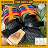 Dép màu sắc công nghệ mới, không đen chân mẫu Rọ Ngũ Hành, đế cao 2cm