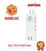 Ổ cắm điện thông minh SOPOKA  Q4U tích hợp cổng USB tiện lợi
