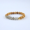 Vòng tay xâu chun, hạt xương, đá bánh xe và GP hematite