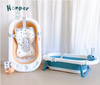 HONPER chậu tắm gấp gọn kèm phao có nhiệt kế HP109