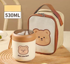 ủ cháo hình gấu 530ml + túi