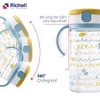 RICHELL bình ống hút AQ 320ml xanh
