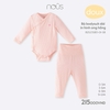 NOUS BỘ BODYSUIT DÀI ONG HỒNG 0M