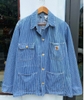 CARHARTT WORKWEAR DENIM STRIPED JACKET