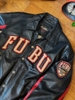 FUBU REAL LEATHER BOMBER JACKET