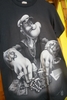 VINTAGE 2008 BLINGEE POPEYE CASINO HIGH ROLLER GLITTER TEE IN BLACK