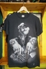 VINTAGE 2008 BLINGEE POPEYE CASINO HIGH ROLLER GLITTER TEE IN BLACK