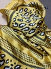YELLOW LEOPARD SCARF