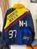 Vintage Nautica Hydro Race Sailing Colorblock Big Logo N-1 Jacket