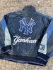 VINTAGE YANKEES NEWYORK LEATHER BOMBER JACKET