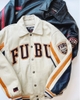FUBU REAL LEATHER JACKET IN BEIGE