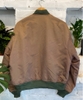 VINTAGE BOMBER TYPE MA-1 FLYING ARMY AIR FORCE JACKET BROWN