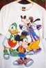 Vintage Cartoon Disney Mickey Mouse Pluto Donald Duck Tee