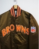 VINTAGE STARTER USA BROWNS BOMBER JACKET