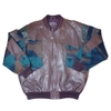 VINTAGE LEATHER BROCADE JACKET
