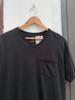 V NECK BLACK TEE