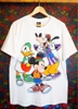 Vintage Cartoon Disney Mickey Mouse Pluto Donald Duck Tee