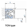 Oil seal NOK TCN