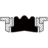 Piston seal KDSB