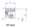 OIL SEAL NBR 145X165X15 SC