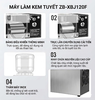 Máy làm Kem Tuyết ZB-XBJ120F 1 thùng chứa Công Suất 750W, Năng Suất 120 Kg/Ngày