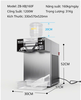 Máy Làm Kem Tuyết ZB-XBJ160F 1 Thùng Chứa Công Suất 1200W