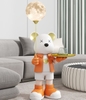 Tượng decor Bear.Brick bê khay kèm đèn