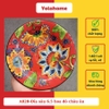 Bộ bát đĩa vẽ tay hoa đỏ xuất Âu