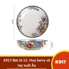 Bộ bát đĩa Hoa berry vẽ tay xuất Âu