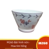 Bộ bát đĩa hoa tím hồng