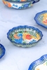 Bộ bát đĩa chuồn chuồn xanh vẽ tay xuất Âu