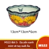 Bộ bát đĩa dạ yến xanh mint vẽ tay xuất Âu