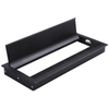 Nắp luồn dây điện nhôm giảm chấn đóng mềm (GLA-004S) là giải pháp hỗ trợ người dùng quản lý dây cáp của thiết bị trên bàn làm việc một cách logic, mở nắp để truy cập thiết bị bên dưới, tạo lối tắt luồn dây lên mặt bàn.