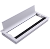 Nắp luồn dây điện nhôm giảm chấn đóng mềm (GLA-004S) là giải pháp hỗ trợ người dùng quản lý dây cáp của thiết bị trên bàn làm việc một cách logic, mở nắp để truy cập thiết bị bên dưới, tạo lối tắt luồn dây lên mặt bàn.