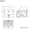 kích thước Ổ cắm âm sàn Panasonic DU5900VT