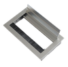 Nắp điện âm bàn nhôm xước 200x120