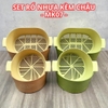 Bộ Thau Rổ Nhựa Kèm Chậu MK07 – Bắc Âu Tinh Tế, Tiện Lợi Mỗi Ngày
