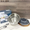 Set 4 Hộp Đựng Thực Phẩm Inox 304 – Chuẩn Xuất Đức, An Toàn, Bền Đẹp - GHA302