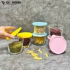 Set 6 Hũ Thủy Tinh Đựng Thực Phẩm 260ml GHA826 – Gọn Gàng, Kín Hơi, Dễ Bảo Quản
