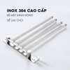 Kệ treo khăn Inox 304 cao cấp MK50 - Thanh treo khăn nhà tắm đa năng xoay 180 độ