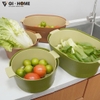 Bộ Thau Rổ Nhựa Kèm Chậu MK07 – Bắc Âu Tinh Tế, Tiện Lợi Mỗi Ngày